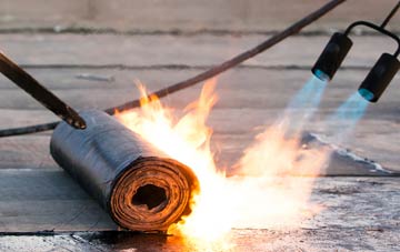 High Side asphalt flat roofing repairs