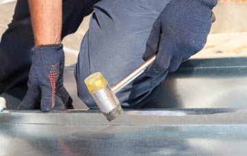 High Side metal flat roofing repairs